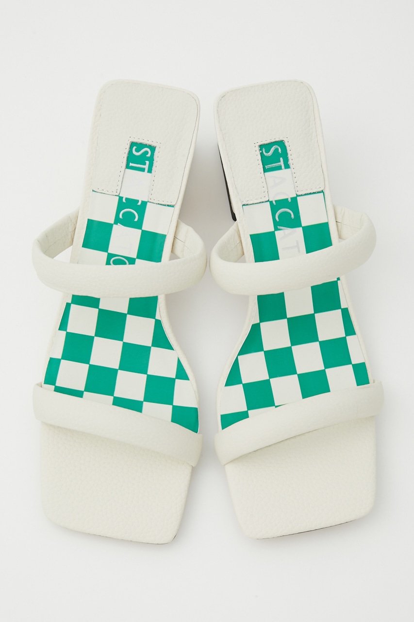 スクエアストレンジサンダル WHT 22.5cm