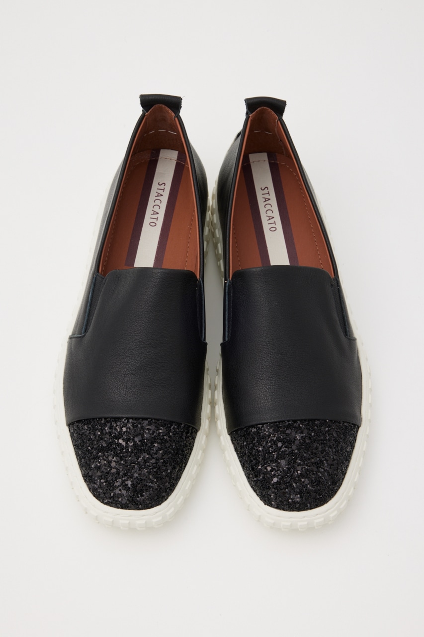 イージーフィットツースリッポン BLK 22.0cm