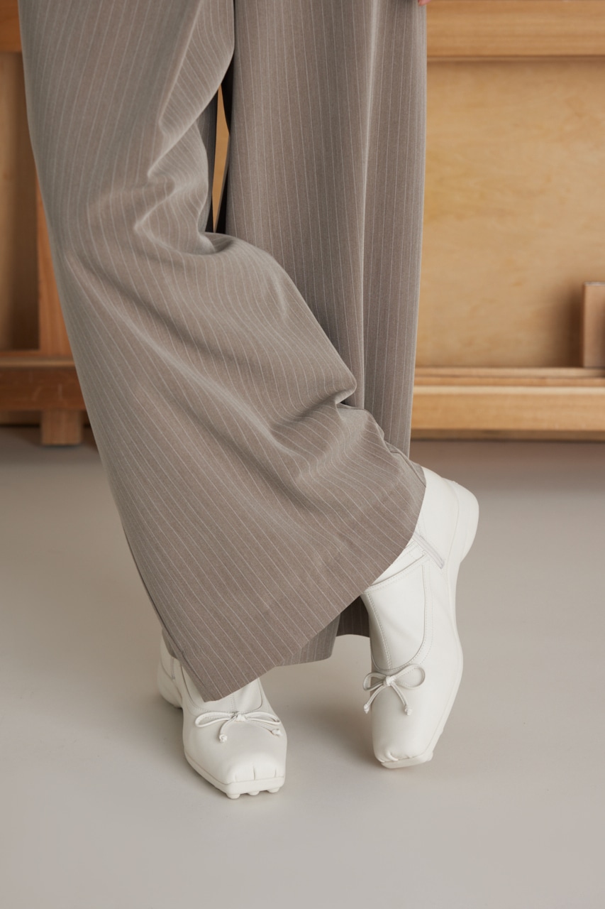 ドライビングリボンコンビストレッチブーツ WHT 23.5cm