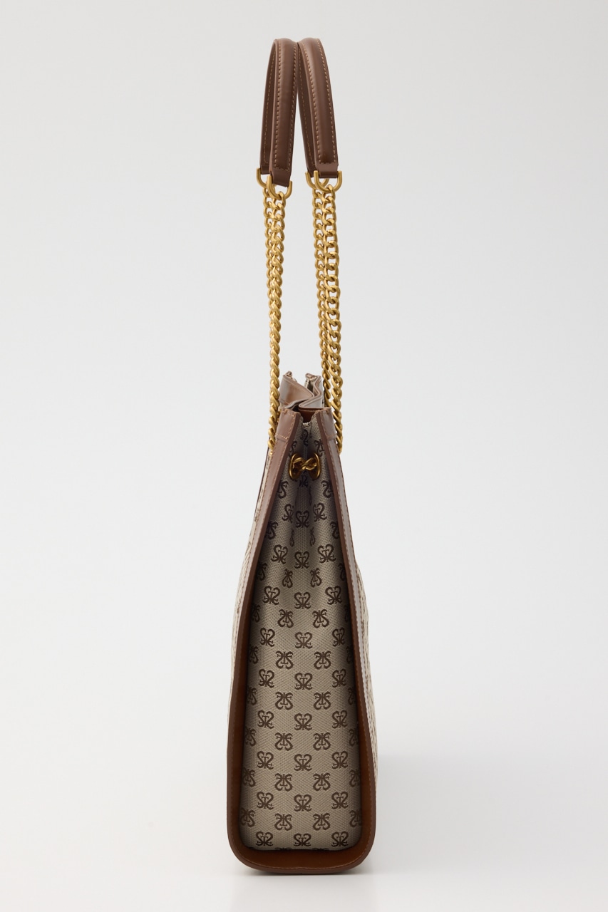 モノグラムスクエアトートバッグ 柄BRN FREE