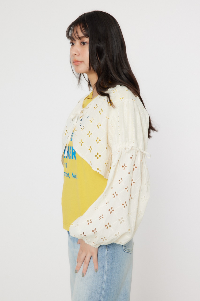 カットワークレースボレロ 2 IVOY FREE