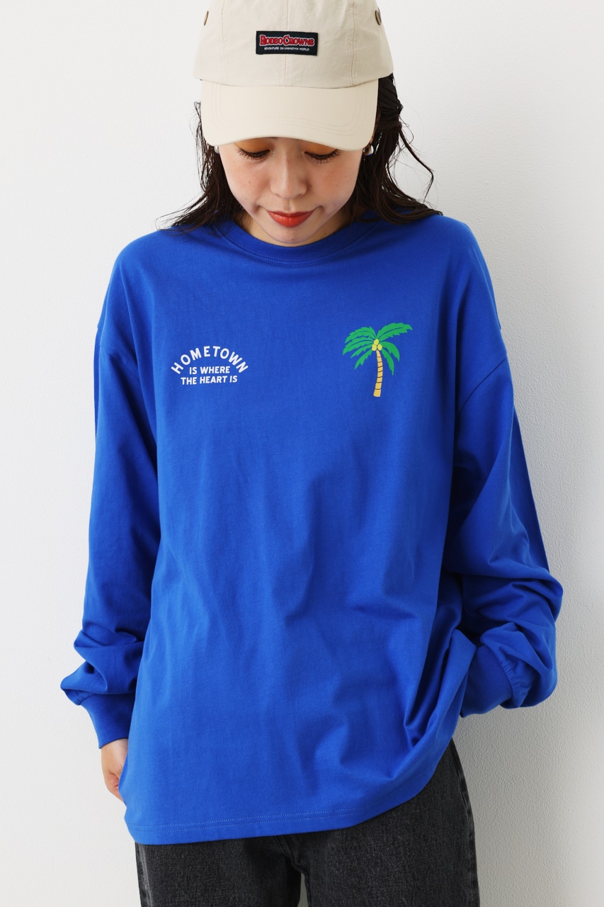 【一部店舗・WEB限定】Vintage World ロングTシャツ BLU FREE