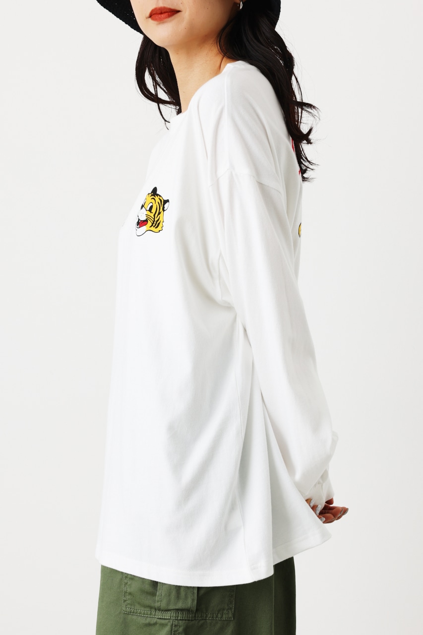 【一部店舗・WEB限定】Vintage World ロングTシャツ O/WHT FREE