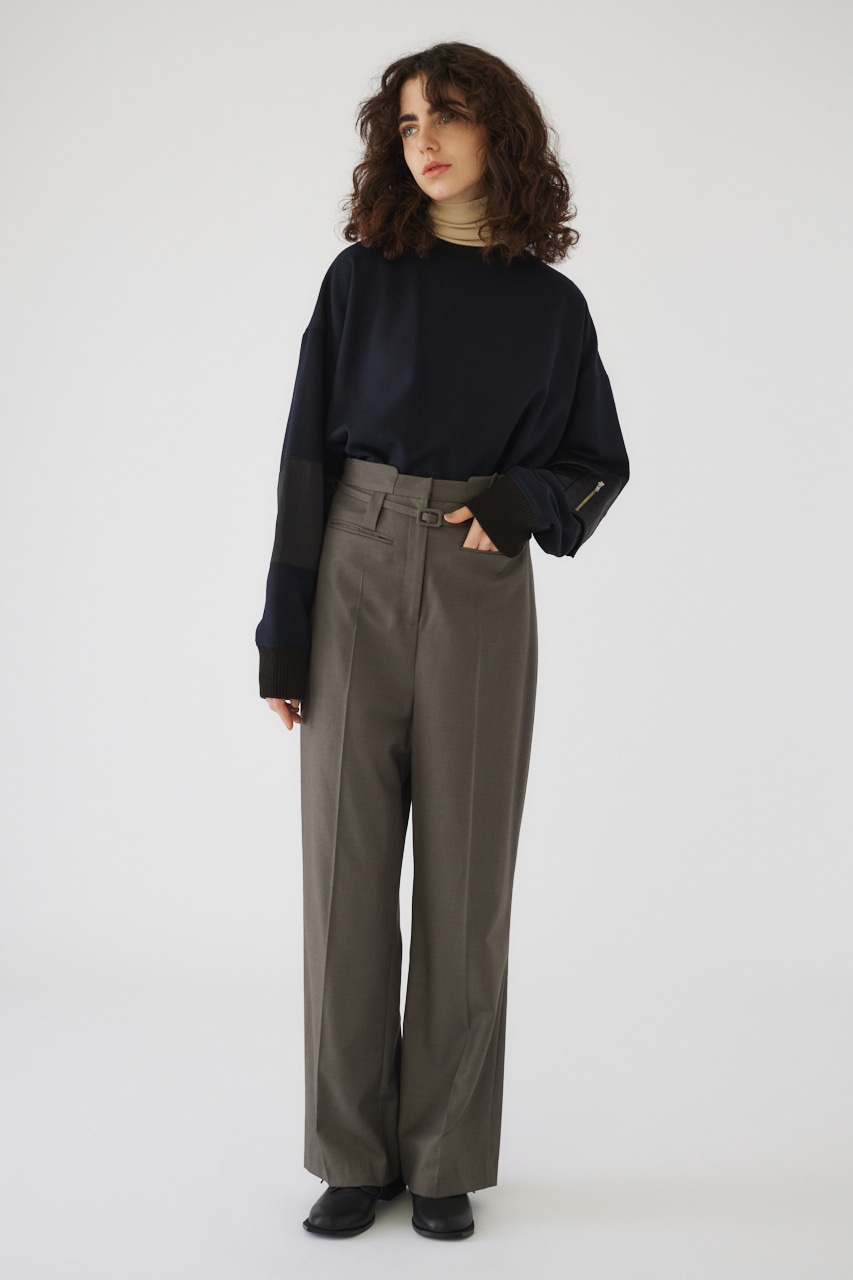 RIM.ARK | Uneven waist belt PT (PANTS ) |RIM.ARK ONLINE STORE 