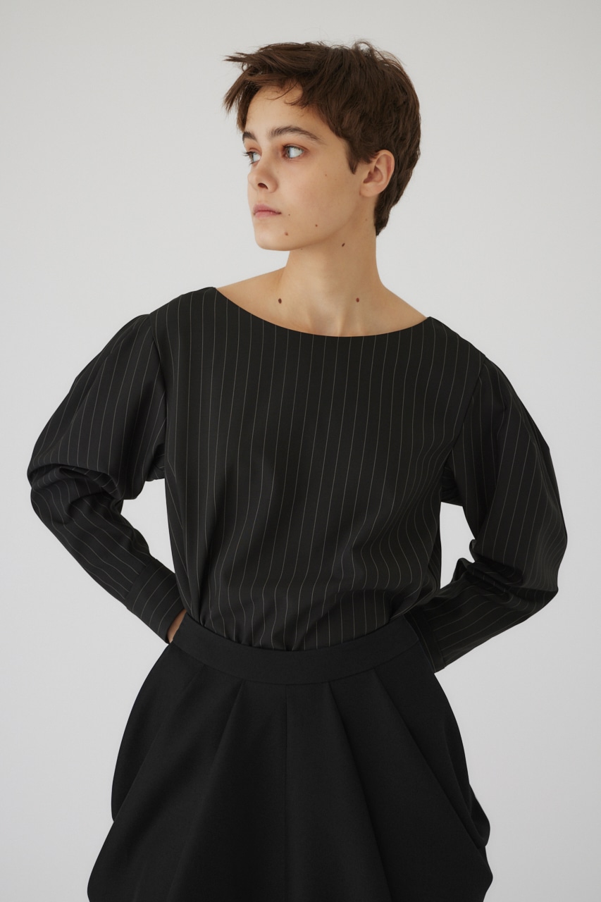 【LIMITED SALE】Shoulder volume scarf set BLK FREE