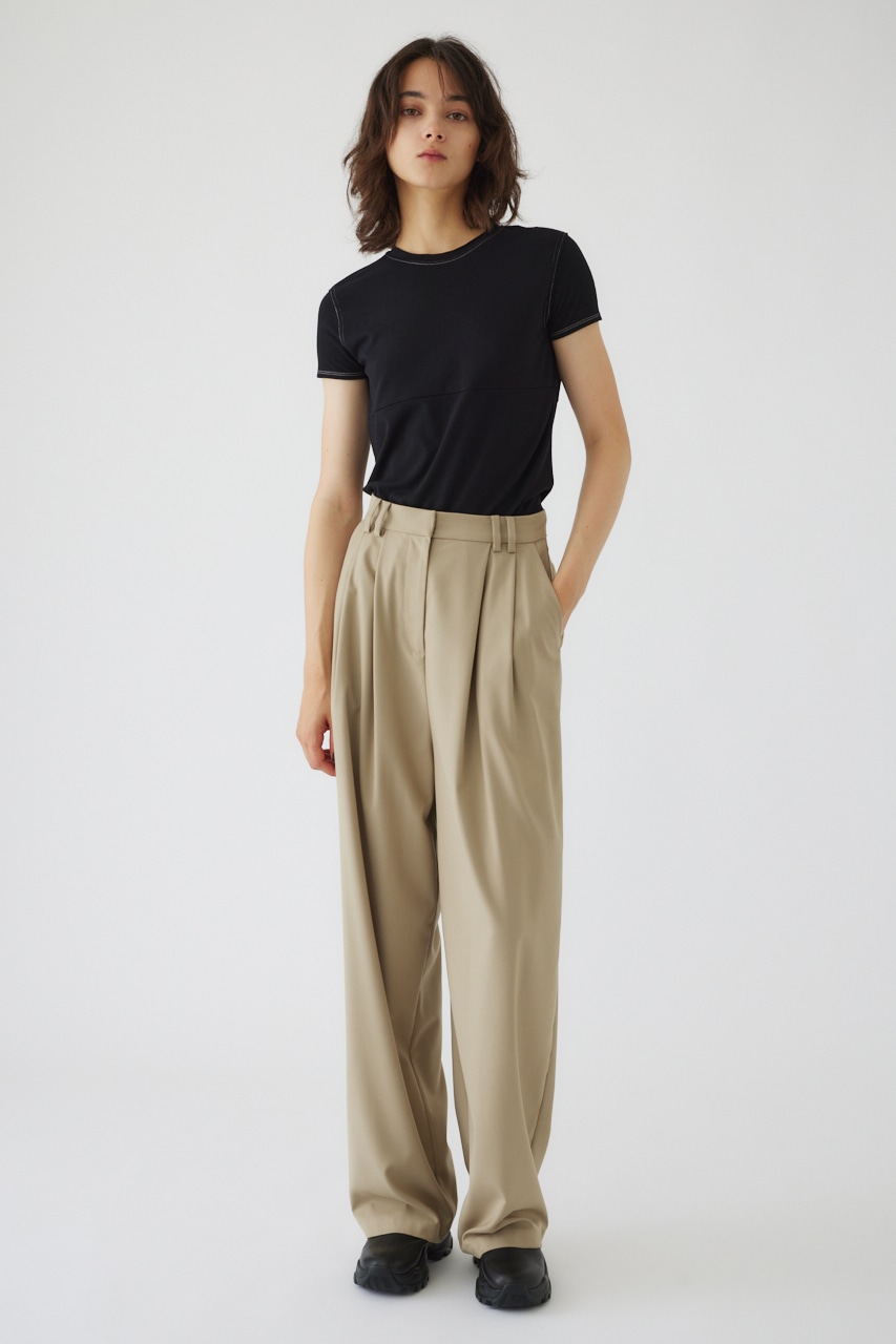 RIM.ARK | W tack wide slacks (PANTS ) |RIM.ARK ONLINE STORE 
