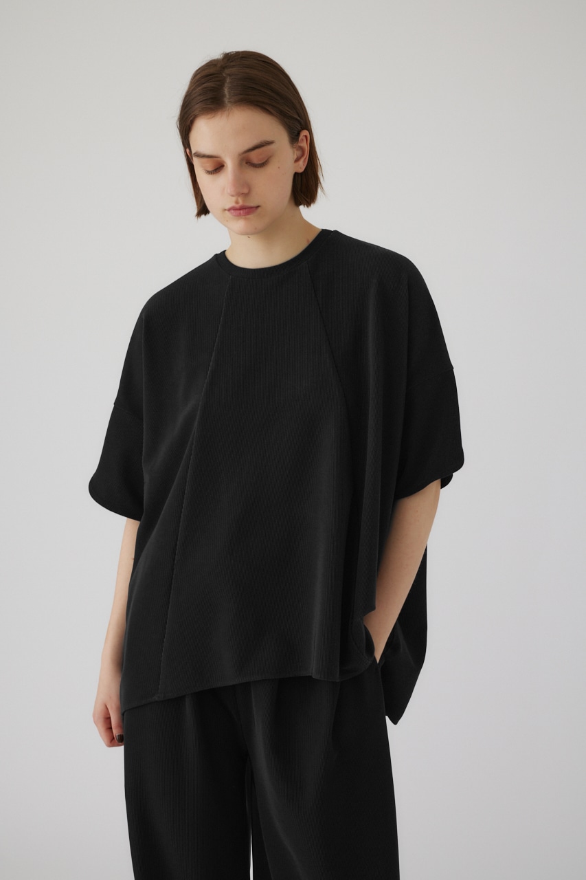 Pique flare tops BLK FREE