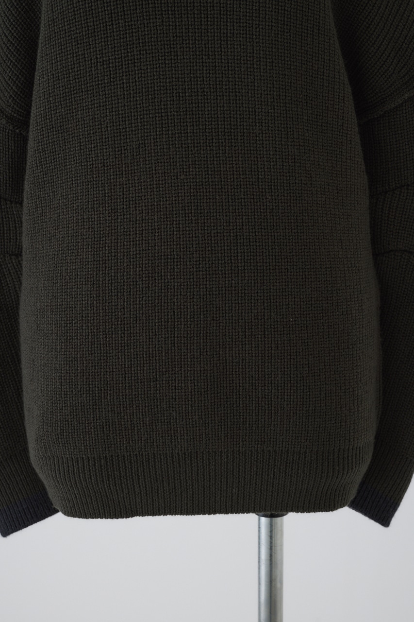 【LIMITED SALE】4type oversized knit tops D/GRN FREE