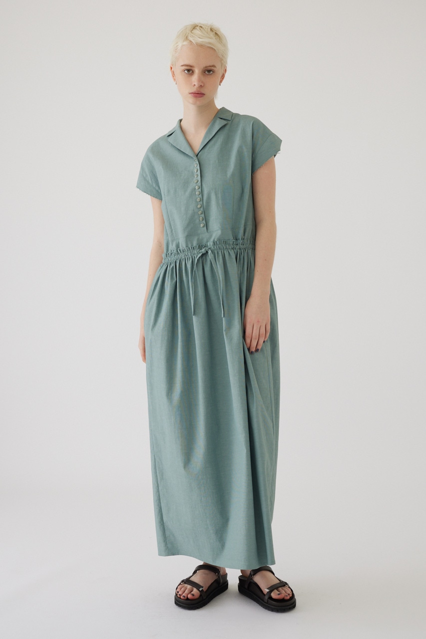 Waist narrow long dress L/BLU 38