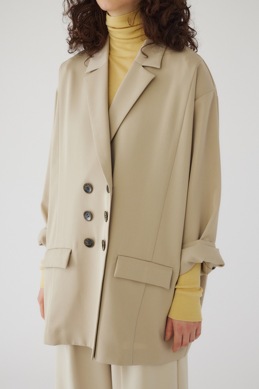 Big w-breasted JK L/BEG FREE