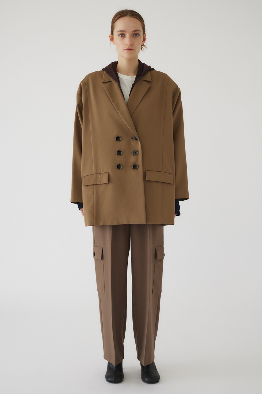 Big w-breasted JK L/BRN FREE