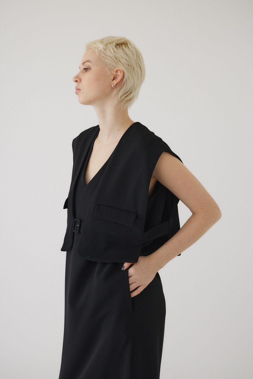 Vest set manish dress BLK 36