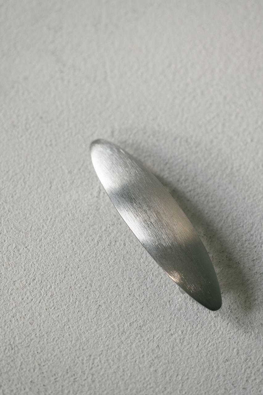 オーバルヘアバレッタ SLV FREE