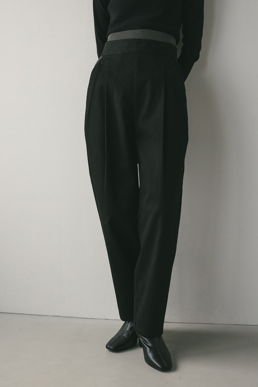 サイドホールレイヤードパンツ BLK S