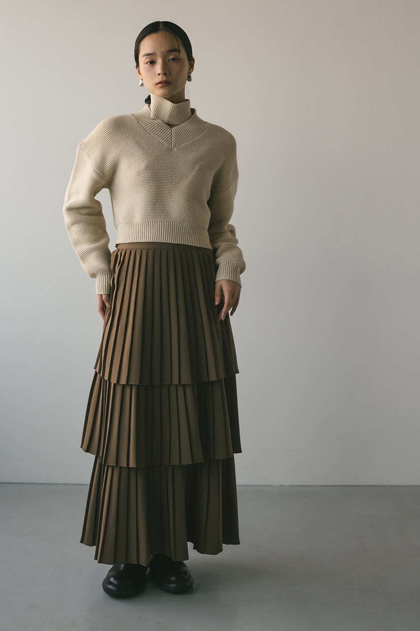 チョーカーネックVニット IVOY FREE