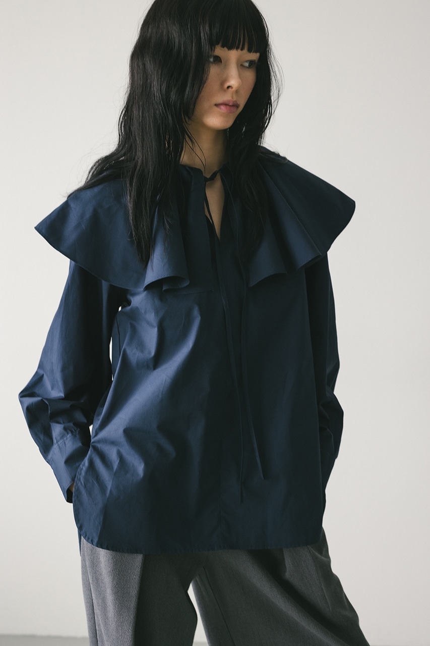 STYLEMIXER | ラッフルカラーブラウス (シャツ・ブラウス ) |SHEL'TTER