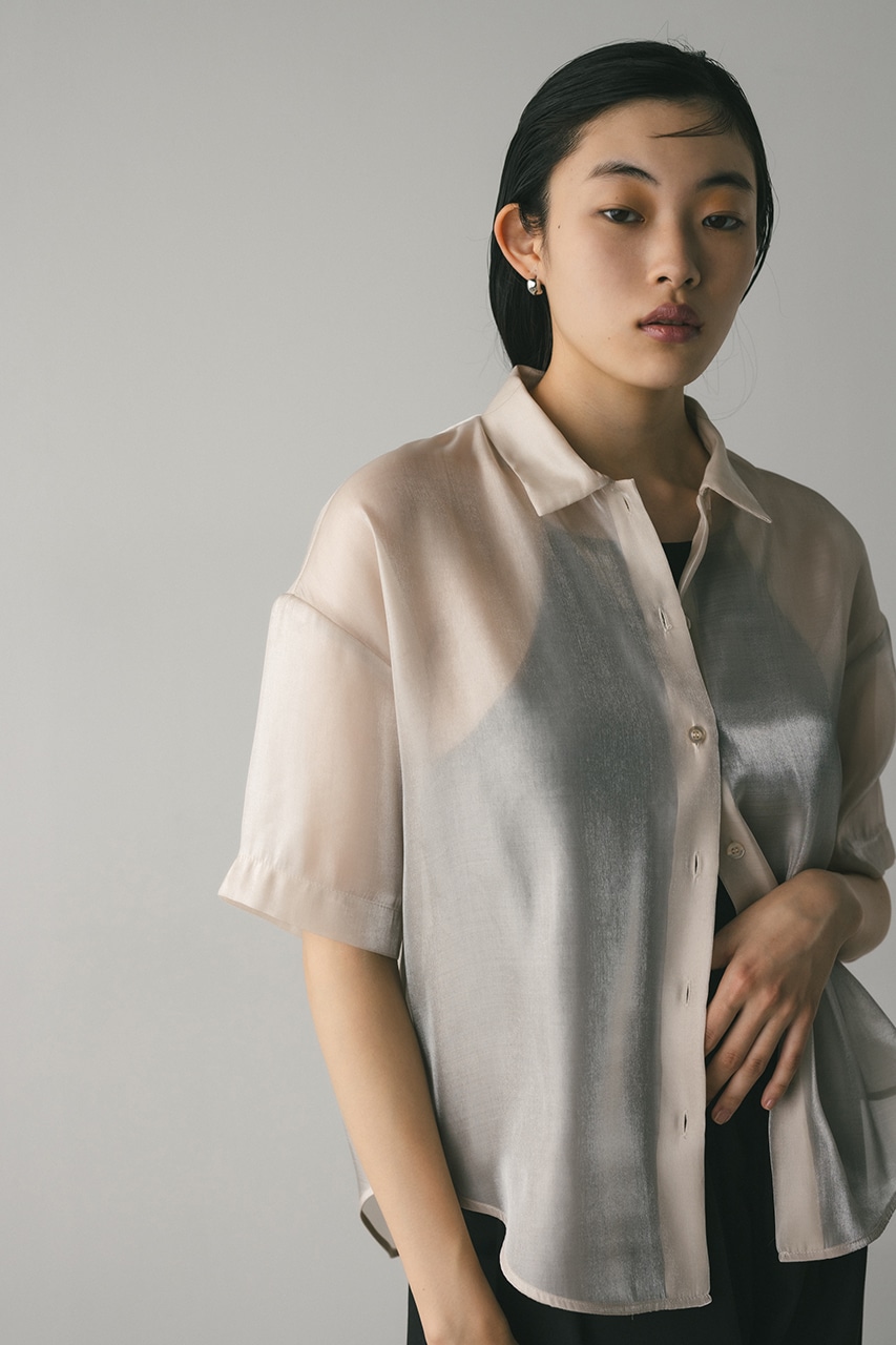 メタリックシアーシャツ IVOY FREE