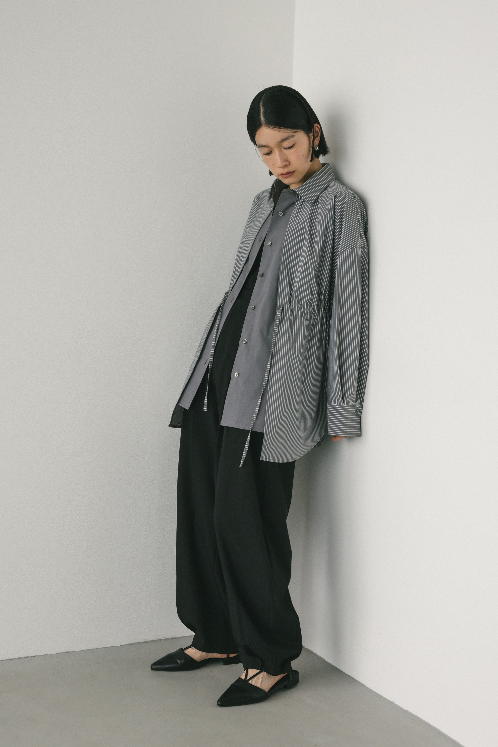 レイヤーコンビシャツ GRY FREE