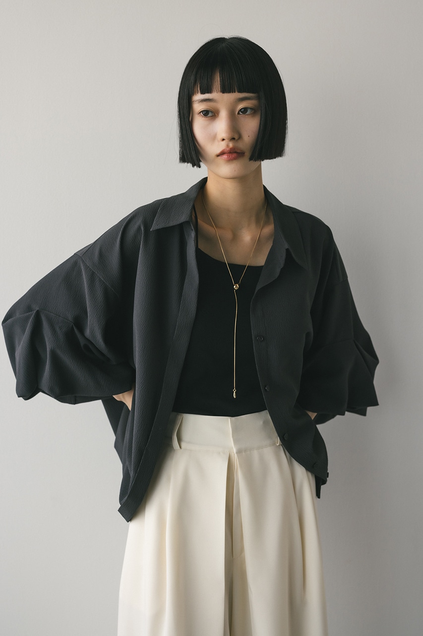 ニュアンスタックスリーブシャツ C.GRY FREE