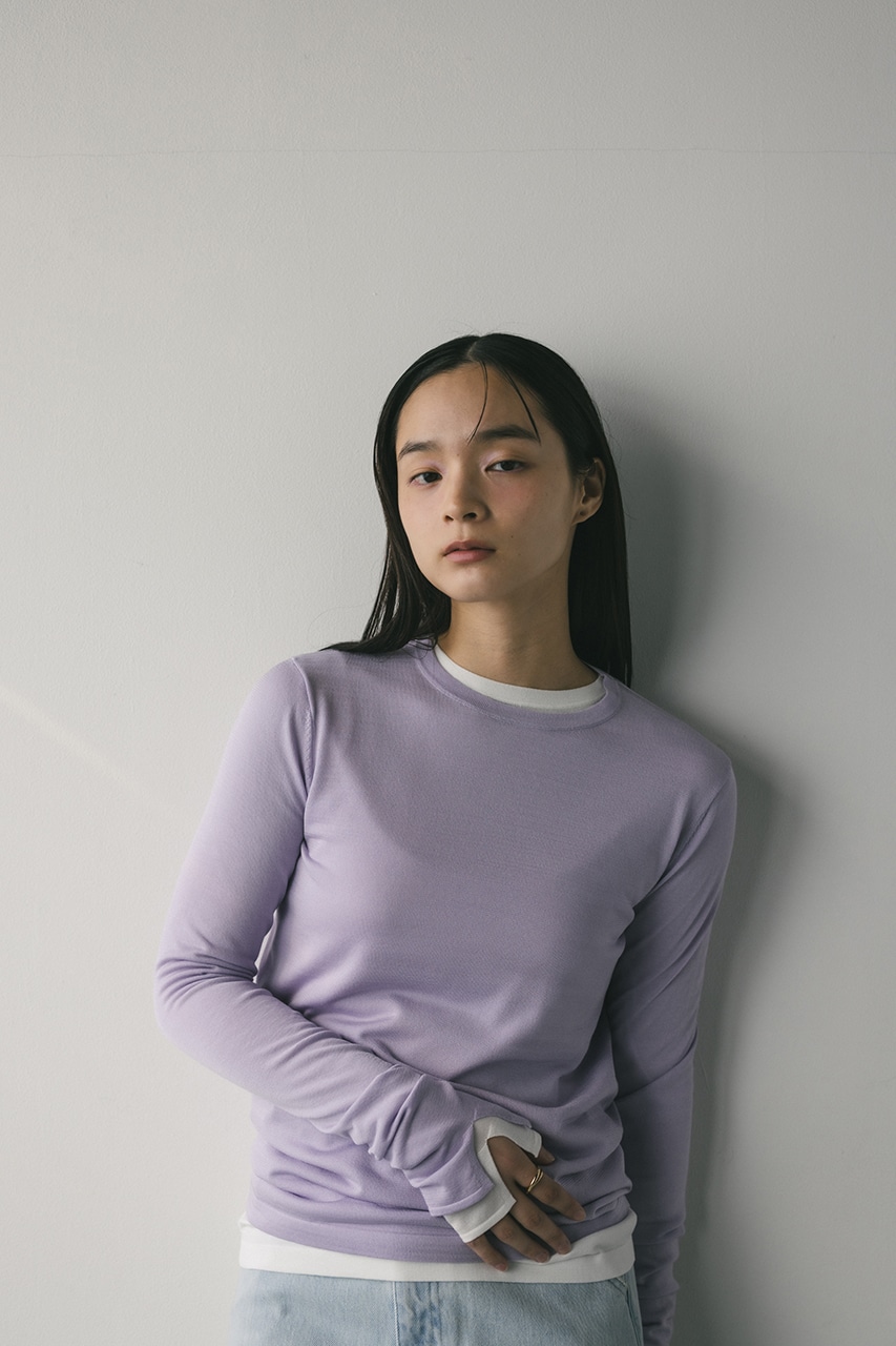 スリットスリーブニット L/PUR FREE