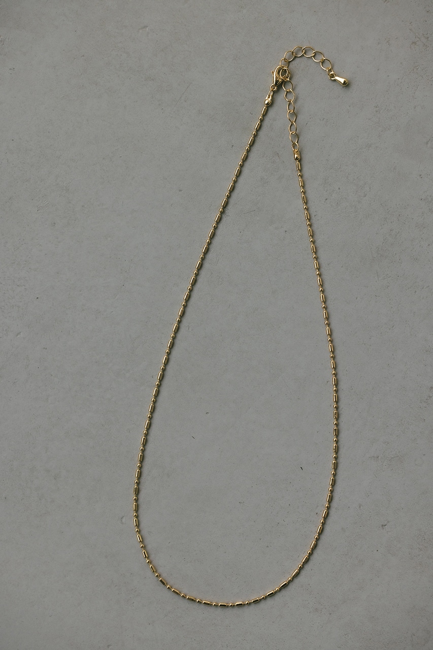 ミニマルランダムチェーンネックレス GLD FREE