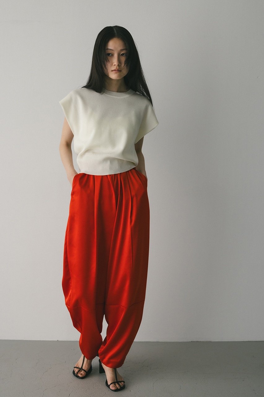 ショルダータックショートニット WHT FREE