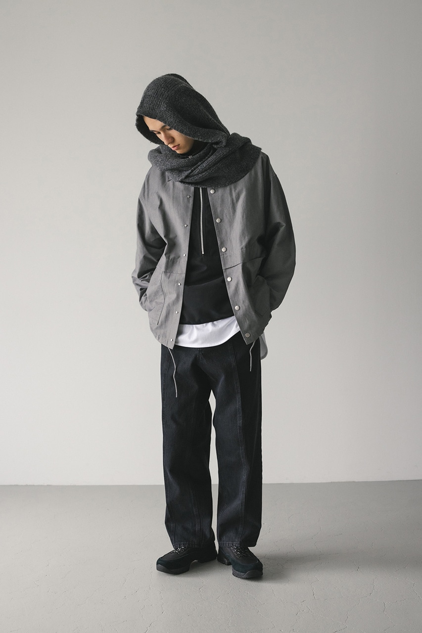 フラップデザインコーチジャケット GRY M