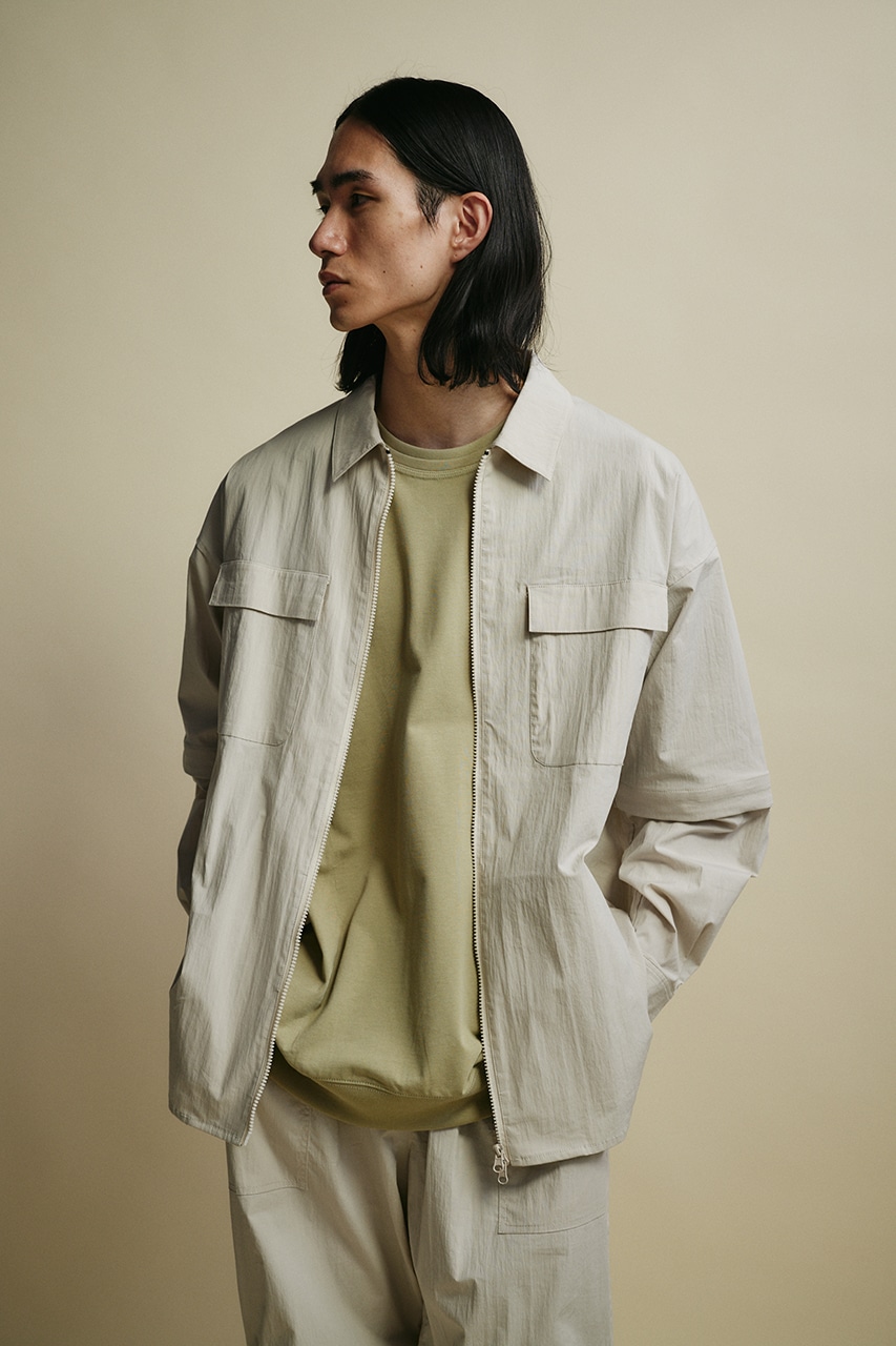 ACTIVE撥水デタッチャブルシャツ IVOY M