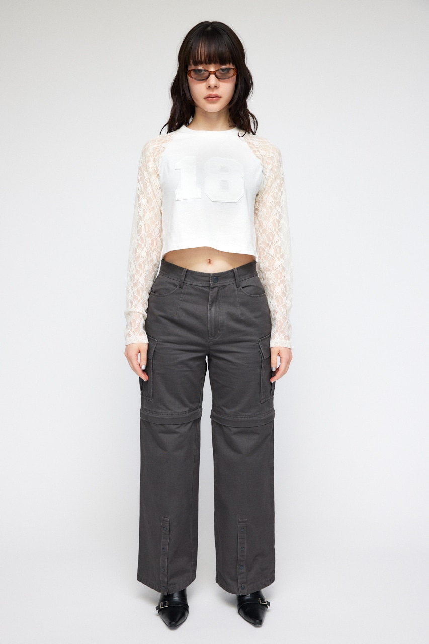 LAG×ATMOS PNK RAGLAN TEE 完売品 atmos pink x LiLi “Grumpy ”Cropped T-shirt(アトモス ピンク X