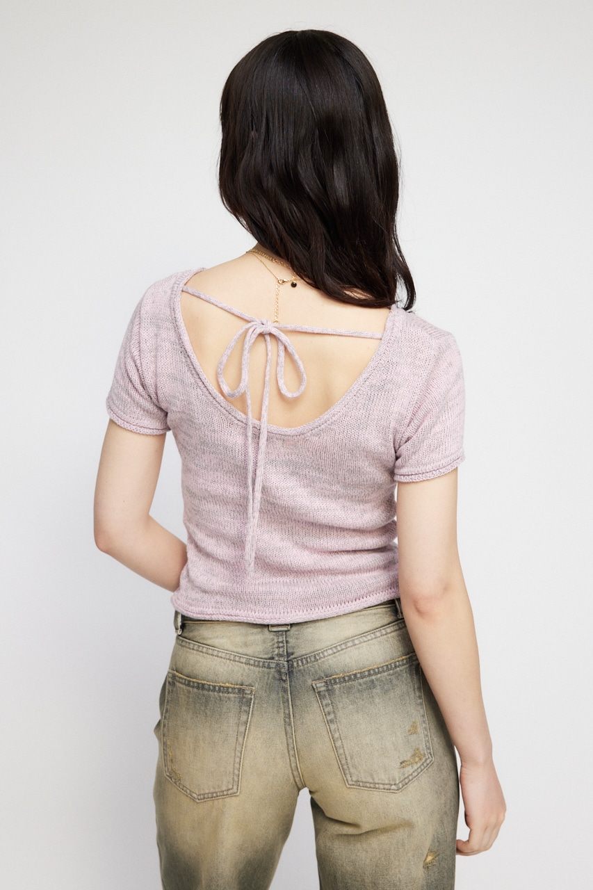 LAGUA GEM | BACK TIE ニット (ニット ) |SHEL'TTER WEBSTORE