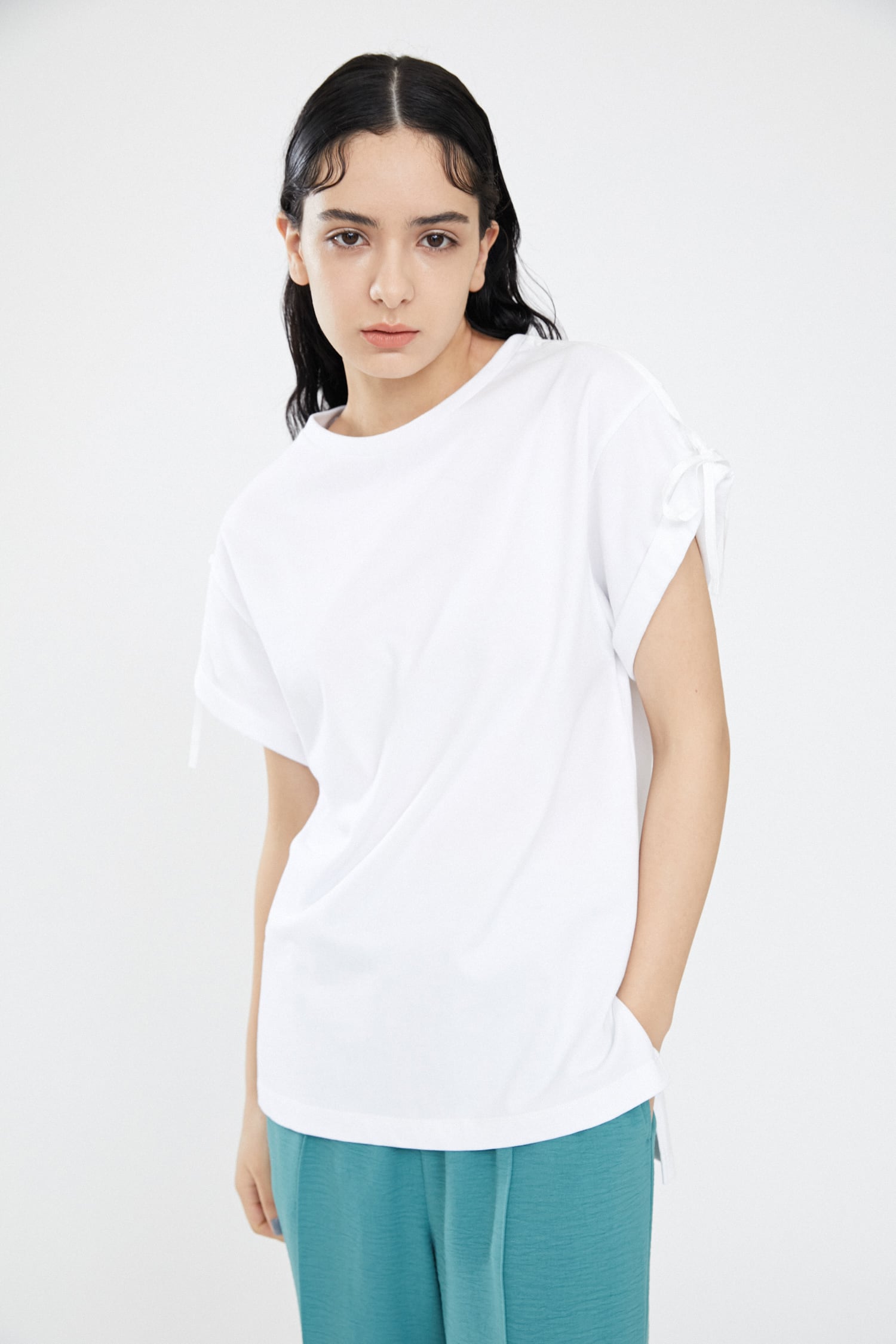 袖リボンtシャツ Free Wht Tシャツ カットソー 半袖 バロックジャパンリミテッド 公式通販サイト Shel Tter Web Store シェルターウェブストア