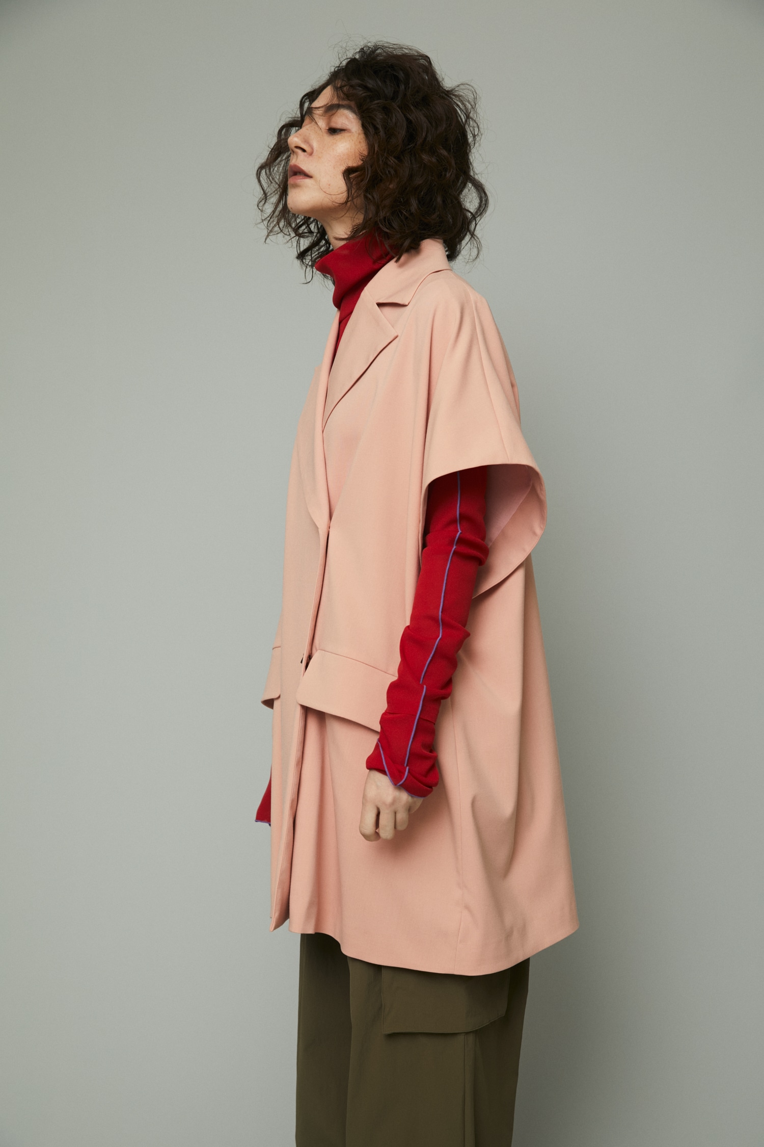 HeRIN.CYE | Over size gillet (ベスト ) |SHEL