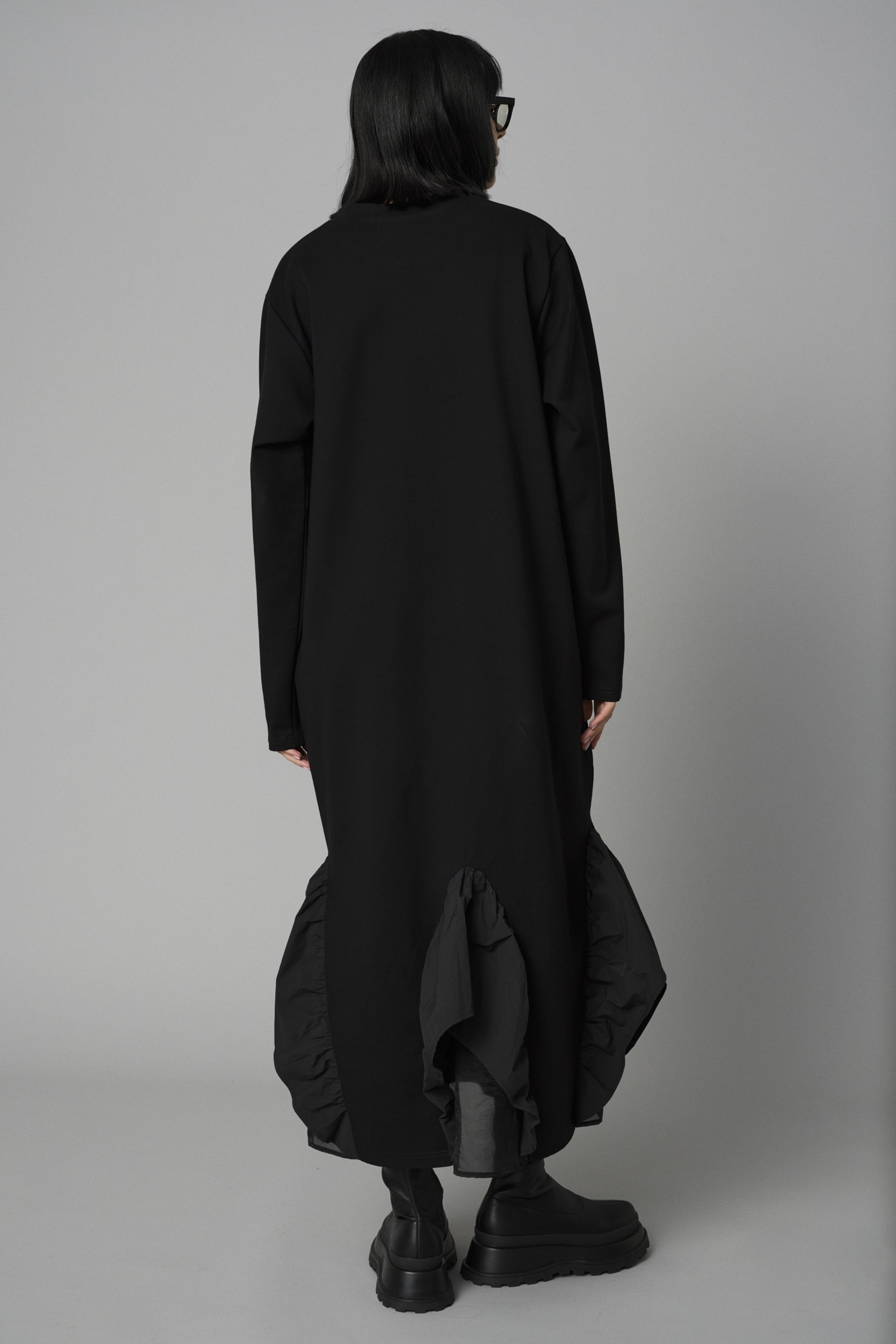 HeRIN.CYE Many gather hem dress ロングワンピース ヘリン