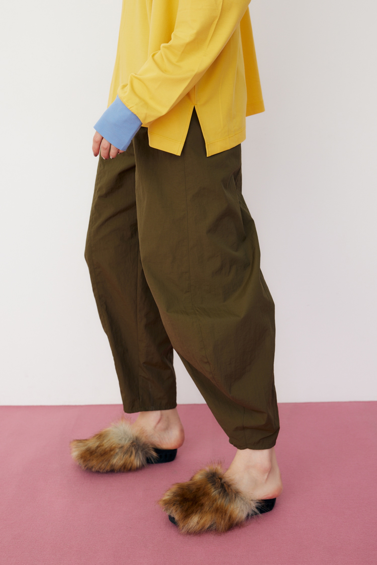 Cocoon hem tafta pants KHA 38