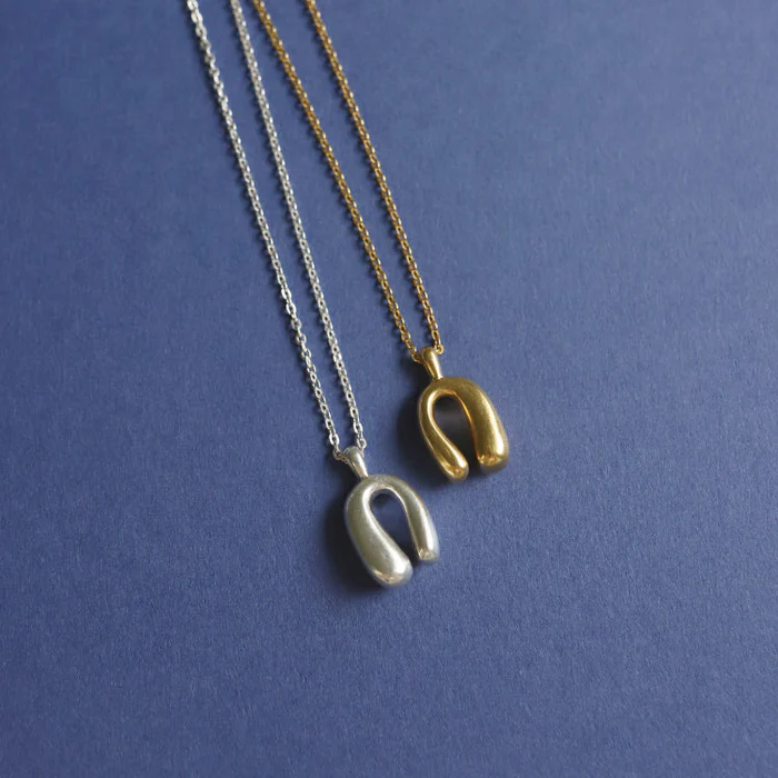 TEN_tiny arch necklace GD GLD M