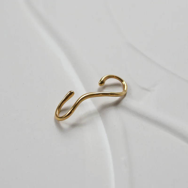 TEN_fluent ear cuff GD GLD FREE