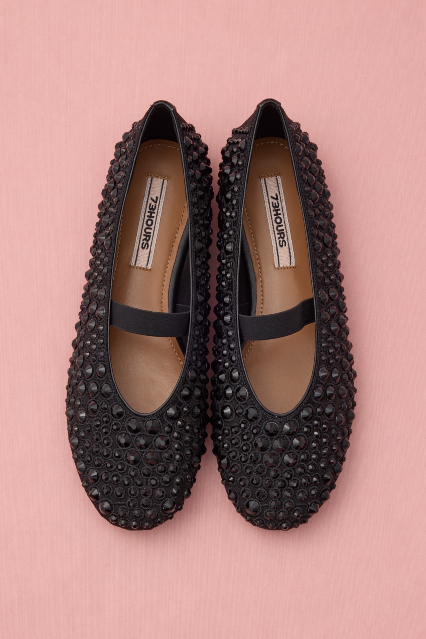 ストーンソーンバレエフラット BLK 23.0cm