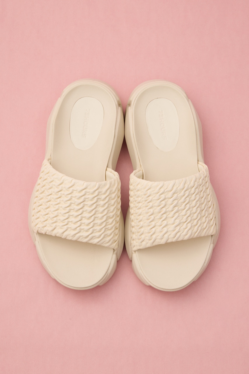 ガボンボリュームサンダル WHT 23.5cm