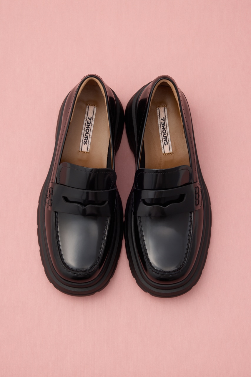 ボリュームライトローファー BLK 24.0cm