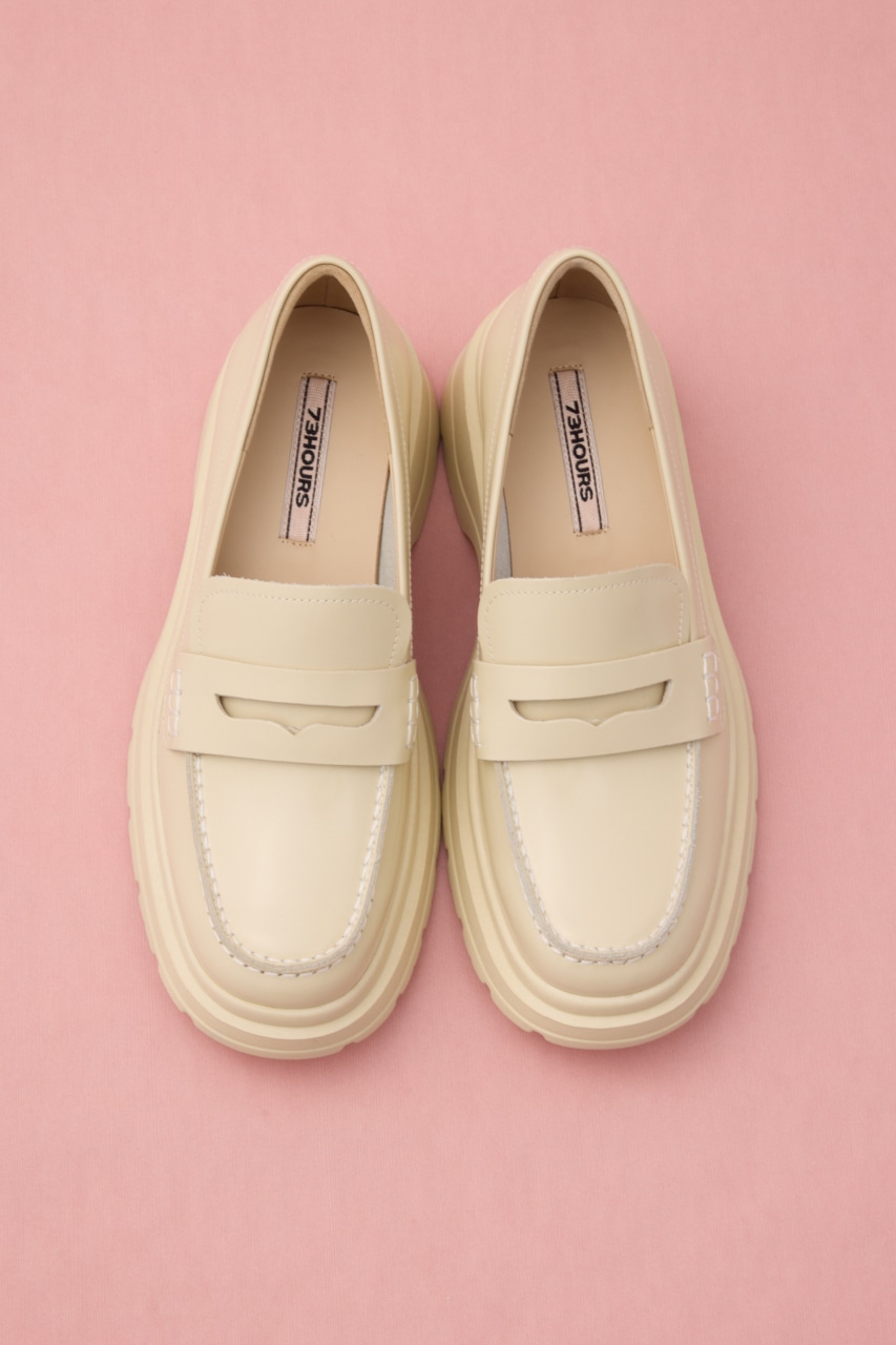 ボリュームライトローファー WHT 22.5cm