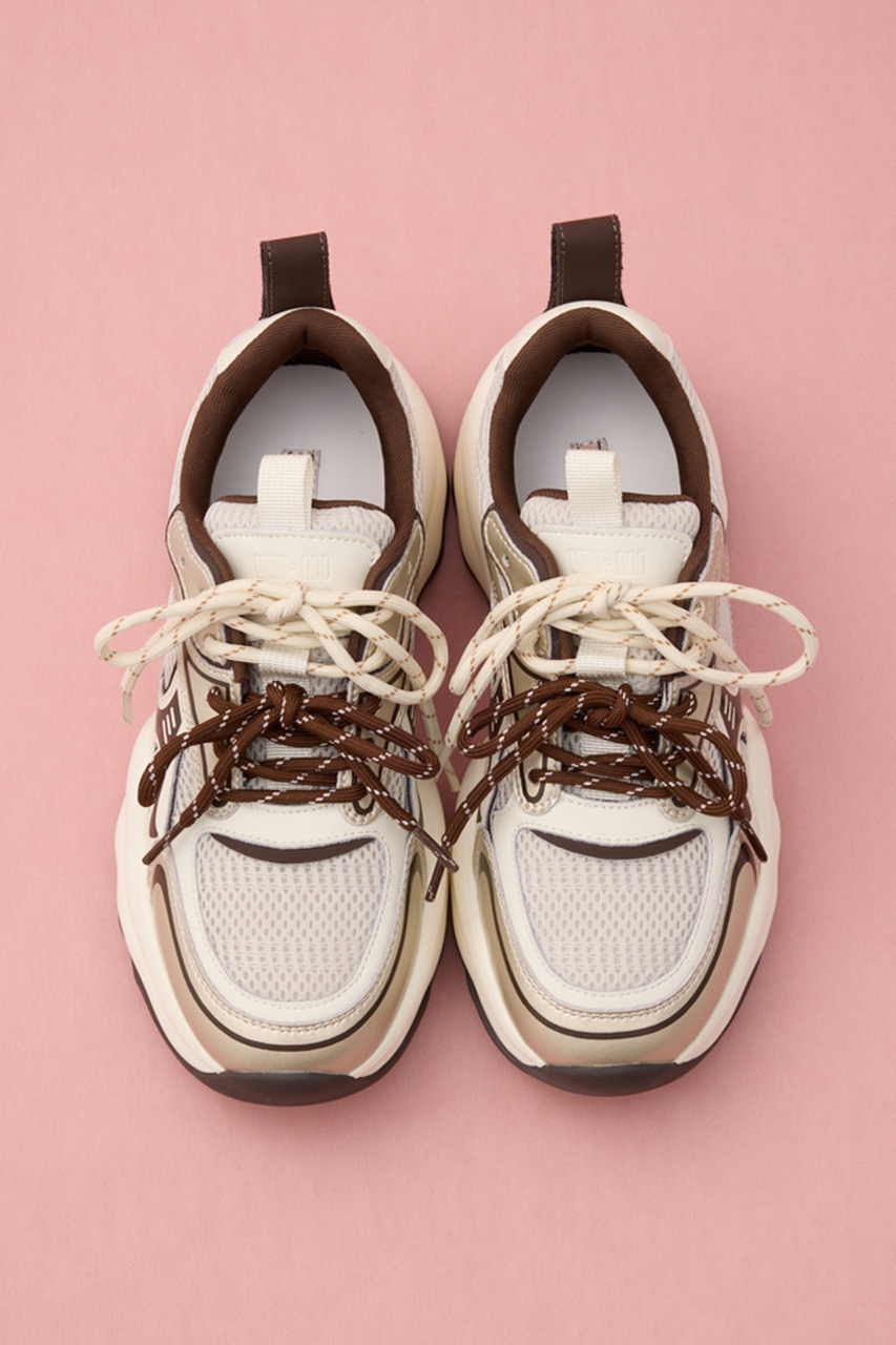 ナイルトランスボリュームスニーカー 柄GLD 23.5cm