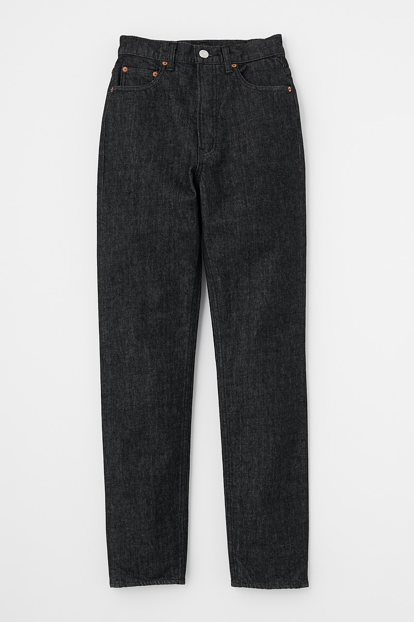 MOUSSY | PLAIN JEANS BLK STRAIGHT SLIM (スキニー ) |SHEL