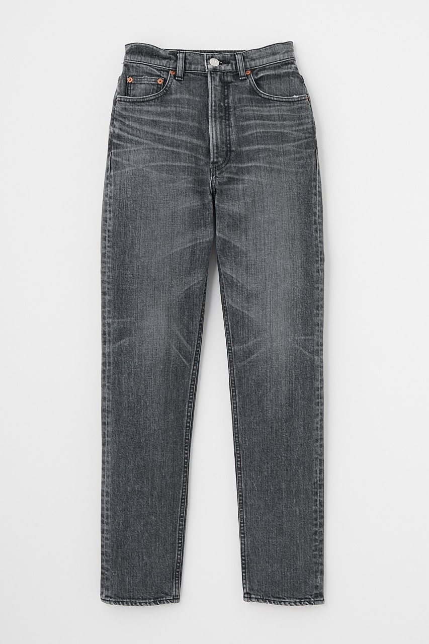 MOUSSY | PLAIN JEANS BLK STRAIGHT SLIM (スキニー ) |SHEL