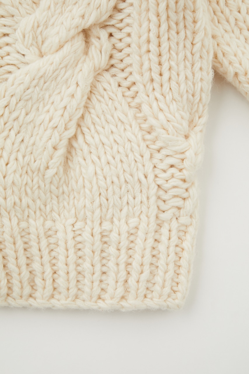 MOUSSY | HANDKNITTING VOLUME ケーブルニット (ニット ) |SHEL
