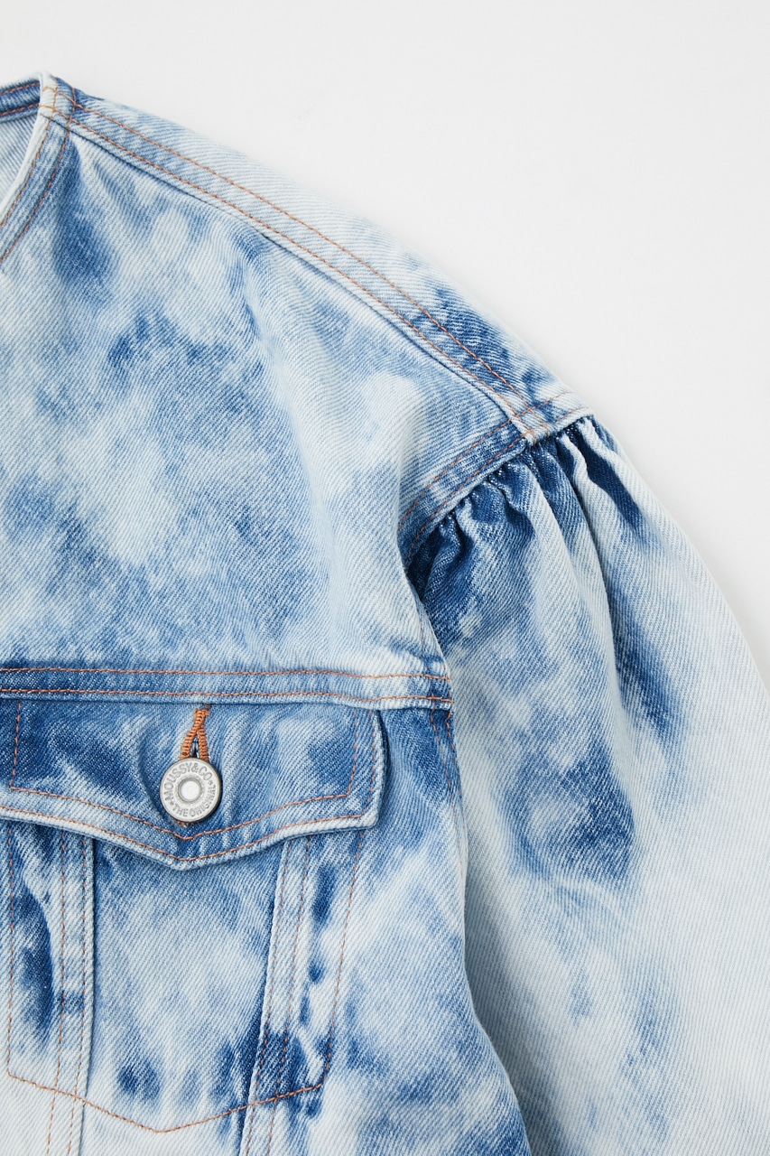 MOUSSY | BLEACH BOXY N／C ジャケット (デニムジャケット 