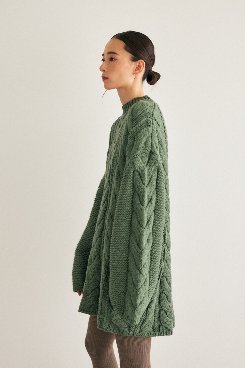 M_ | CABLE KNIT チュニック (ニット ) |SHEL'TTER WEBSTORE