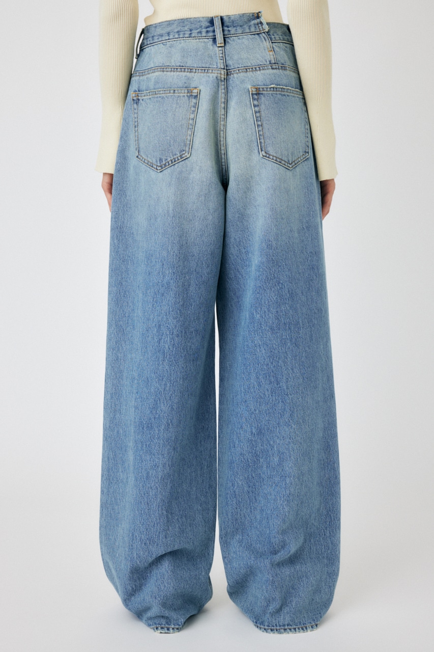 moussy 今期 デニム  CROSS WAIST WIDE STRAIGHT