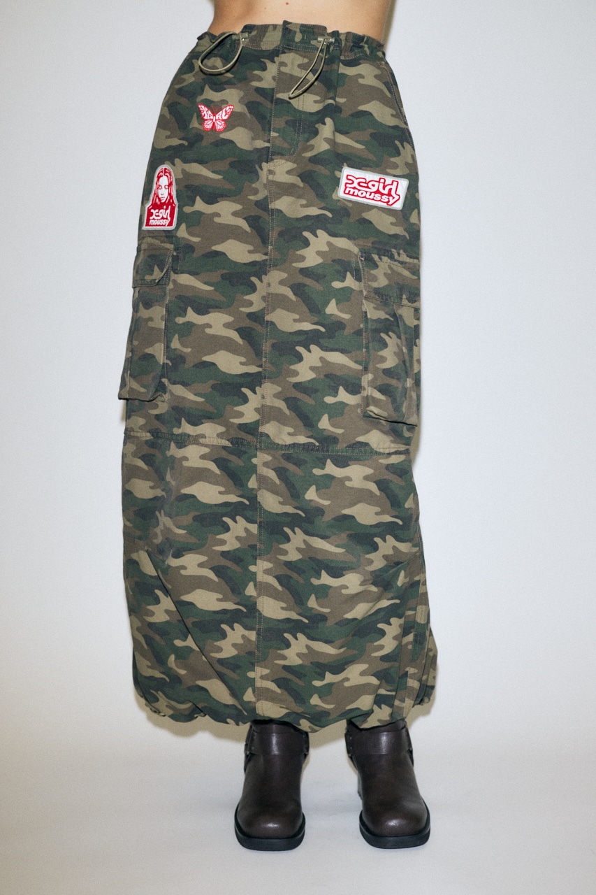 XG UTILITY CARGO スカート 柄GRN 2