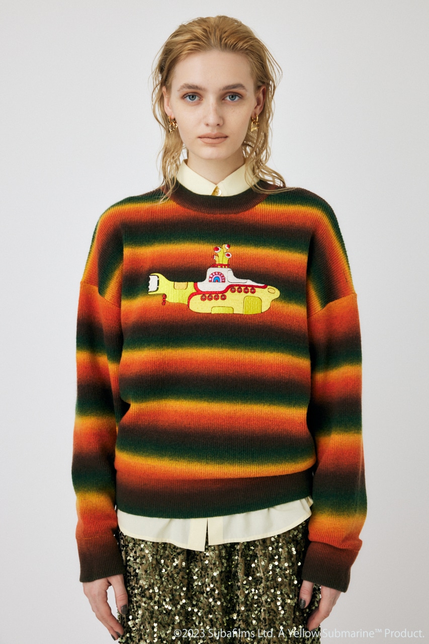 YELLOW SUBMARINE ニット BRN FREE