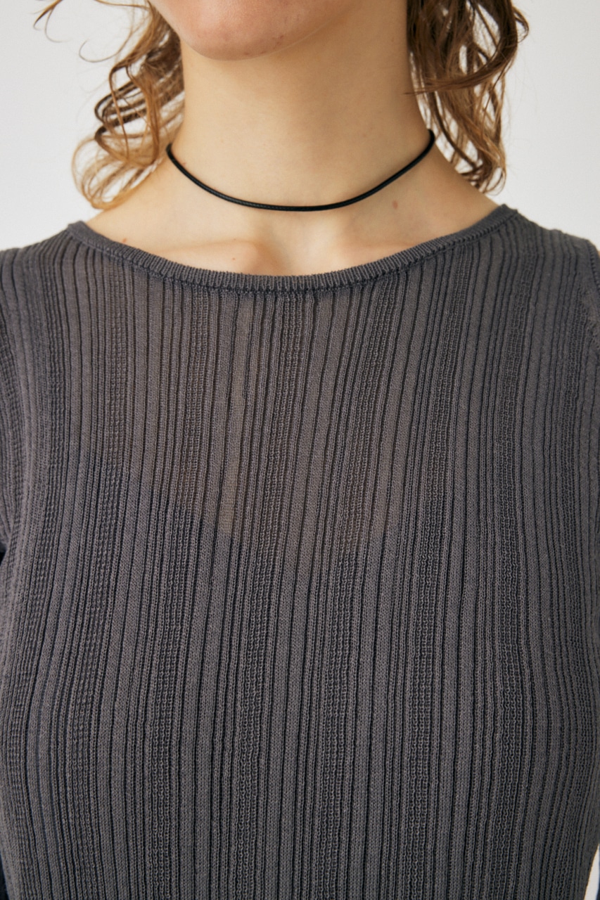 MOUSSY | SHEER KNIT マキシドレス (ワンピース(ロング） ) |SHEL'TTER